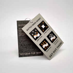 2023 Offre Spéciale étiquette de balançoire personnalisée bonne qualité étiquette volante de vêtement recycler le carton finition mate Logo carte d'information de marque - Product Image 3