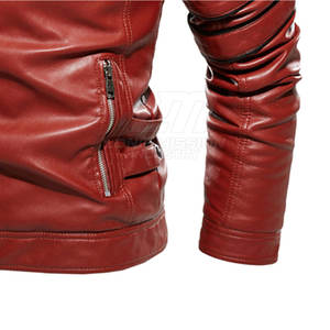 Service OEM Vestes en cuir pour hommes Dernier design Vestes en cuir pour hommes Hiver Faible MOQ Vestes en cuir pour hommes - Product Image 6