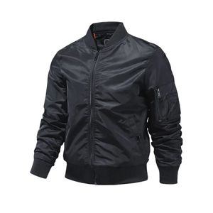 Chaqueta Bomber Impermeable Deportiva Casual de Invierno al por Mayor con Cremallera Recubierta, Chaquetas de Estilo Ejecutivo con Cuello Alto Delgado - Product Image 6
