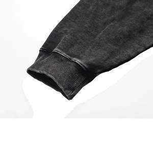 2025 Men's <b>Black</b> Acid Wash Custom Made <b>Sweatshirt</b> High Quality Cotton Fleece Hoodie Regular Fit Fully Customizable Print Pattern - Product Image 2