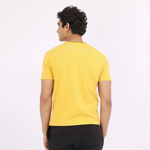 Camiseta de Verano de Algodón de Alta Calidad, Estilo Moderno, Ropa Urbana, Color Sólido, Cuello Redondo, para Hombre, Precio al por Mayor - Product Image 2