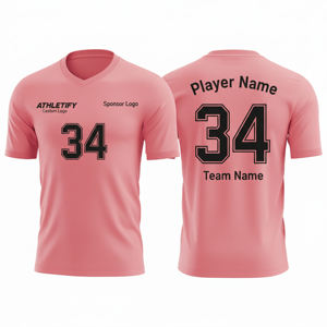 Maillot de football élégant et personnalisé pour hommes avec logo de l'équipe et numéros Vêtements de sport confortables pour les matchs de football d'entraînement et les événements sportifs - Product Image 1