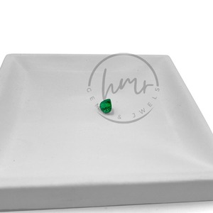 อัญมณีทรงหลวมหัวใจสีเขียวแซมเบียนธรรมชาติสำหรับทำเครื่องประดับ - Product Image 2