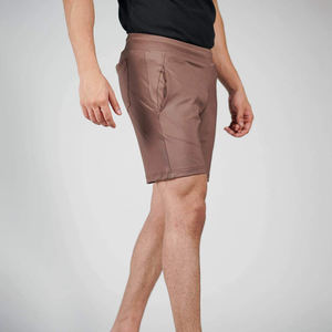 Shorts de sport pour hommes personnalisés de haute qualité, 100% coton, séchage rapide, respirant, pour l'entraînement estival, vente en gros, motif uni décontracté - Product Image 6