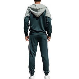 ชุดเสื้อสเวตเตอร์ลำลองมีฮู้ด + กางเกงขายาวชุดวอร์มชุดวิ่งชุดกีฬาแบบสวมหัวสำหรับผู้ชาย - Product Image 5