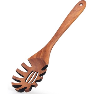 Cuchara de madera simple hecha de mango y madera de acacia, utensilios de cocina duraderos ecológicos para cocina casera y uso comercial - Product Image 2