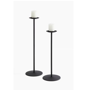 Portavelas Decorativo de Metal, Juego de 2, Cuello Largo, Decoración Navideña para Bodas y Hogar, Color Personalizado, Troquelado, Impresión, Hecho a Mano - Product Image 1