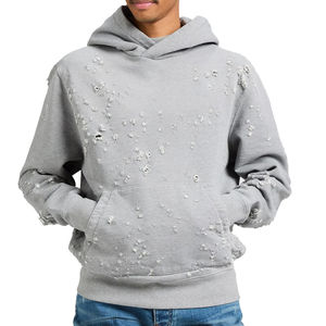 Sweat-shirts d'hiver personnalisés 2026 pour hommes, épais et délavés, 100 % coton, imperméables, respirants, design unique, style streetwear, vente en gros - Product Image 1