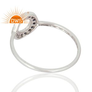 Meilleures ventes Bague empilable en argent sterling avec pierres précieuses en saphir bleu naturel Fabricant de bijoux personnalisés - Product Image 3