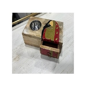 Juego de Mabkhar de Madera Pintado a Mano con Caja y Bandeja, Mabkhar de Forma Redonda, Tamaño Personalizado, Mabkhar para Eventos y Fiestas - Product Image 3