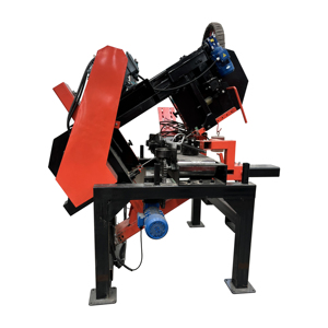 Scie à ruban horizontale industrielle pour le bois, inclinable de 0 à 15° °   Pour des coupes à onglets précises, utilisation en usine et en atelier de <span class=keywords><strong>menuiserie</strong></span> - Product Image 1