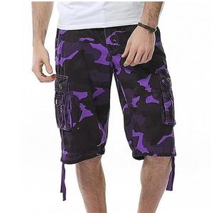 Pantalones cortos Cargo de lona sólida Vintage para hombre, pantalones cortos de secado rápido informales ecológicos tácticos utilitarios de verano personalizados al por mayor - Product Image 3