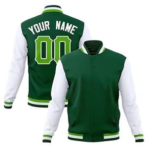 Veste varsity classique pour homme bleu marine et moutarde, style bomber traditionnel avec manches contrastées - Product Image 4