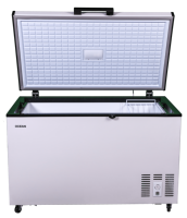 Congélateur coffre à porte simple BD/BC-310C, équipement de réfrigération électronique commercial à succès pour la maison, serrure de porte, porte pliante