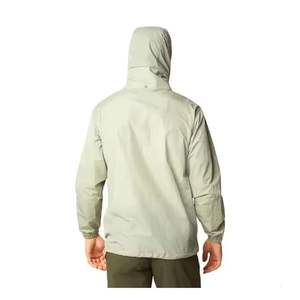 Veste coupe-vent réversible d'automne pour hommes de haute qualité en satin brodé logo personnalisé coupe-vent imperméable Streetwear à capuche - Product Image 1