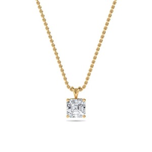 Elegante colgante solitario de diamante talla princesa de 0.30 ct, diamante cultivado en laboratorio en platino, para uso diario, ideal para regalo. - Product Image 1