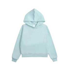 Sweat à capuche à fermeture éclair personnalisé pour femmes avec col roulé Design doublé Couleur unie Logo avant Tricot de coton multi-saisons - Product Image 4