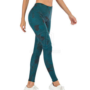 Premium Quality Women's Gym Fitness <b>Leggings</b> Elastic Waist Yoga Pants Solid <b>Pattern</b> Anti-Bacterial Quick Dry Wholesale <b>Legging</b> - Product Image 2