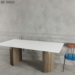 Phòng khách sang trọng Bàn cà phê trang trí lớn màu trắng Đá Nhân Tạo hàng đầu - Product Image 1