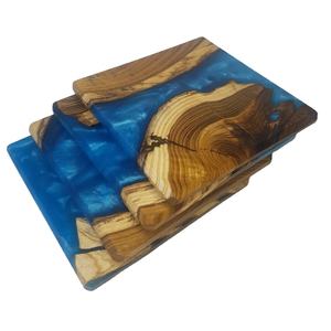 Posavasos de nuevo diseño, posavasos funcionales de resina epoxi y madera para tazas de té, vajilla pagada, superventas, posavasos para el hogar y la cocina - Product Image 3