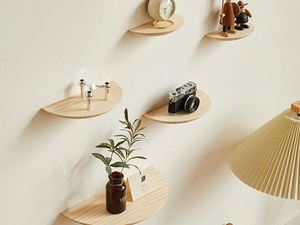 Estante de madera para habitación de niños, estantes de almacenamiento montados en la pared personalizados para el hogar, hoteles, sala de estar, cocina, baño, accesorios de decoración del hogar - Product Image 5