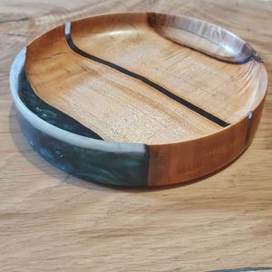 Ensaladeras de madera de resina hechas a mano de calidad superior reutilizables al por mayor, vajilla de sopa de frutas secas con estilo, modelo de estatuilla de estilo de amor - Product Image 6