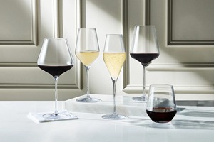 Copas de vino de agua al por mayor cristalería de colores copas rosas ámbar Vintage 2025 boda champán azul Gafas de metal clásicas - Product Image 3