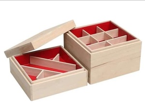 Caja de almacenamiento de té de 8 compartimentos de alta calidad, organizador de tapa con bisagras MDF hecho a mano con bolsa de té de bambú, organización de velas de almacenamiento - Product Image 5