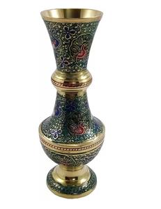 Pot de fleur en laiton et en aluminium de dernière conception fabriqué à la main plaqué or fini pour la décoration intérieure Vase créatif - Product Image 5