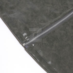 Veste en cuir pour homme d'hiver respirante coupe-vent imperméable de couleur personnalisée avec col montant logo frontal coupe ajustée manches longues - Product Image 6