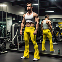 Entraînement Fitness Wear Flare Legging Hommes Haute Qualité Séchage Rapide Doux Compression Flare Pantalon Hommes