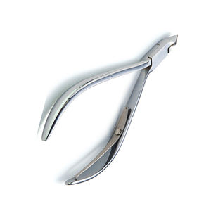 Pinzas para cutículas de mandíbula completa de Punta fina, cuchilla afilada para pulido de espejo, recortador de cutículas de acero y metal con resorte único - Product Image 2