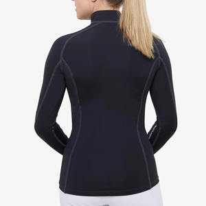 Venta caliente Ropa de equitación Mujer al aire libre Manga larga Cremallera Capa base Ropa ecuestre Camisa de espectáculo de equitación - Product Image 2