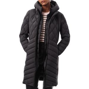 Vente en gros Veste matelassée camouflage réversible unisexe Parka d'hiver à capuche coupe-vent imperméable avec doublure polaire et col en fourrure courte - Product Image 6