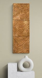 Panneau mural en bois sculpté abstrait ligne géométrique design décor en bois moderne sculpture murale d'art en bois fait à la main prix de gros - Product Image 6