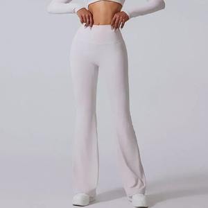 Best Selling XL High Waist Running Trousers for Women Customized Solid Plus Size Ladies' Pants Elastic Waist ODM/OEM Supply - Product Image 3