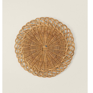 Napperon rond en rotin peint à la main naturel moderne et assiette bohème décor à la maison Vietnam vente en gros - Product Image 1