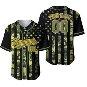 Maillot de baseball par sublimation pour homme, chemise de softball imprimée à boutons, maillot d'entraînement de baseball pour homme - Product Image 2