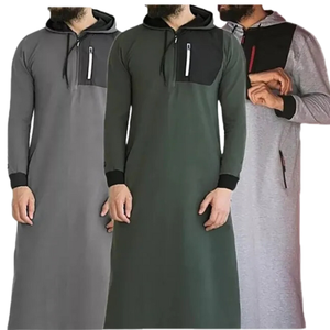 2025 venta al por mayor personalizado ODM tradicional islámico Thobe superventas calidad premium bordado escote islámico Thobes para hombres - Product Image 5
