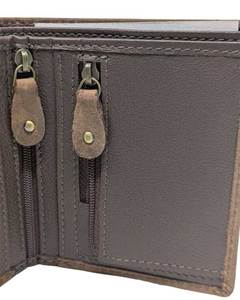 กระเป๋าสตางค์หนังสองพับสำหรับผู้ชายมีสไตล์พร้อมที่ใส่บัตรหลายใบและพื้นที่เก็บเงินสดเพื่อความสะดวกในการใช้งานทุกวันในราคาที่ดี - Product Image 1