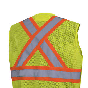 Chaleco de seguridad de alta visibilidad de alta calidad para trabajo, chaleco de seguridad de poliéster 100%, chaleco de seguridad al mejor precio, venta en línea para hombres, - Product Image 2