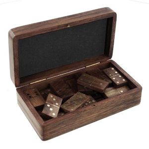 Juego de dominó Caja de madera Artesanía de madera empaquetada Cajas de madera y letreros de pared Categoría de producto - Product Image 2