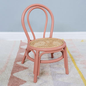 Best Selling <b>Sales</b> of <b>Furniture</b> pink <b>Rattan</b> Dining Room Chairs Customized Natural Chair for Events Birthday Party - Product Image 5
