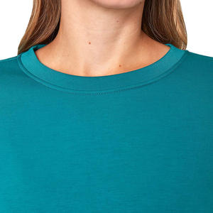 Femmes décontracté surdimensionné à manches longues sweats nouvelle mode goutte épaule col rond conception personnalisable Logo hiver - Product Image 5