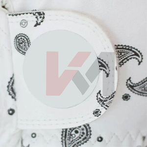 Patch en caoutchouc à impression personnalisée professionnelle Logo Couleur personnalisée Cabretta Gants de golf en cuir pour gaucher - Product Image 6