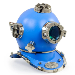 Casco DE BUCEO Navy Marine Morse-Casco de buceo con base de madera Casco DE BUCEO ANTIGUO de gran calidad - Product Image 1