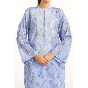 IUSTKSD-694 Traje Casual de Verano de 3 Piezas con Estampado y Bordado para Clima Cálido - Product Image 4