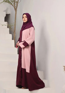 Dernière nouveauté de qualité supérieure, confortable et respirant pour dames, abaya musulmane, abaya pour femmes à la mode, vente en gros - Product Image 3