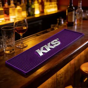 Accesorios de Bar Directo de Fábrica, Tapete de Bar Personalizado con Logotipo de Marca de Cerveza o <span class=keywords><strong>Whisky</strong></span>, de PVC Suave, en Blanco, Negro y Amarillo, Cuadrado o Rectangular - Product Image 2