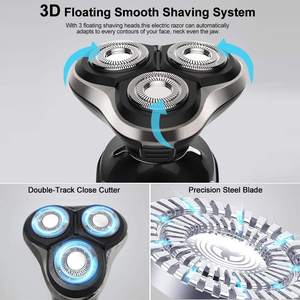 Rasoir électrique sans fil 5 en 1 pour homme, mini-tondeuse à barbe et poils du visage étanche IPX7 avec tondeuse nez-barbe à cinq lames - Product Image 4